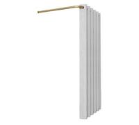TYBGAU Boutique UK Dressing Mural en LAvec kit Store romainGain de placeCabine d'essayage privativeFacile à Installer Vestiaire(Grey,80x80x200cm)