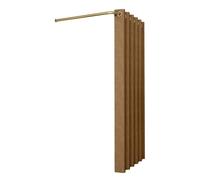 TYBGAU Boutique UK Dressing Mural en LAvec kit Store romainGain de placeCabine d'essayage privativeFacile à Installer Vestiaire(Brown,80x80x200cm)