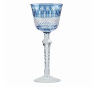 TYBGAU Boutique UK Flûte à Champagne en cristal coloré sculptée à la main de luxe, gobelet à Cocktail élégant à tige for cadeau de dîner gastronomique de fête de mariage(Ink blue)
