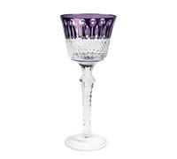 TYBGAU Boutique UK Flûte à Champagne en cristal coloré sculptée à la main de luxe, gobelet à Cocktail élégant à tige for cadeau de dîner gastronomique de fête de mariage(Lila)