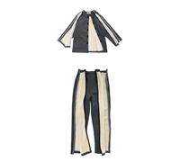 TYBGAU Boutique UK Pantalon de patient à fermeture éclair facile à enfiler, vêtement médical en coton for personnes alitées et âgées, pantalon de rééducation chirurgicale et d'infirmière(Zipper,L)