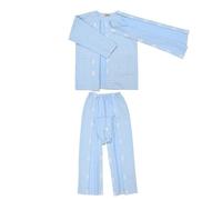TYBGAU Boutique UK Vêtements de patient détachables, pyjama à manches longues for alité, vêtements adaptatifs postopératoires(Blauw,M)