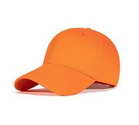 Tybiky Casquette de baseball unisexe Outdoor Running Baseball Casquette Coton Baseball Casquettes Adultes Casual Pure Couleur Baseboard Casquette Baseball Casquette Casquette Femme Homme, Orange,