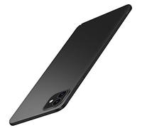 Tybiky Coque de protection fine et rigide pour iPhone 12 Mini - En polycarbonate mat - Anti-chocs - Anti-rayures - Noir