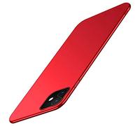 Tybiky Coque de protection pour iPhone 11 Pro Max - En polycarbonate mat - Ultra fine - Rigide - Minimaliste - Anti-chocs - Anti-rayures - Pour iPhone 11 Pro Max - Rouge