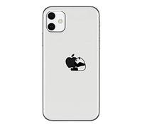 Tybiky - Coque de protection pour iPhone 12 Mini - Clair cristal - Motif tendance chic - Ultra fine - Silicone TPU - Anti-chocs - Anti-rayures Assieds-toi panda