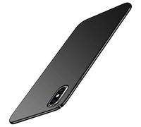 Tybiky Coque de protection rigide ultra fine pour iPhone XS Max - Anti-chocs - Anti-rayures - Noir