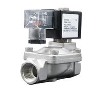 TYBOPHQJ 1PCS électrovanne vanne d'eau NC vanne Haute température en Acier Inoxydable Pilote diaphragme 380 12V(AC380-NBR,1.25 inch)
