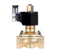 TYBOPHQJ Électrovanne en Laiton étanche IP65 1'' normalement Ouverte 24 V 12 V 220 V 110 V Électrovannes Eau/gaz for Environnement Humide(NPT-230VAC-NBR-SEAL)