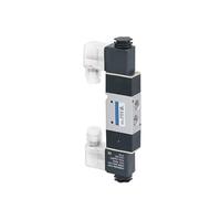 TYBOPHQJ Électrovanne pneumatique série 3V310 3V410 3V220 G1/4 3/8 1/2 Vanne Simple Double Bobine(AC110V,3V320 10 G3-8 2-3Way)