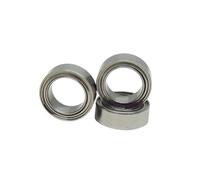 TYBOPHQJ Lot de 10 roulements Hybrides SR168 ZZ 6,35 x 9,525 x 3,175 mm R168 Z SR168Z SR168C ABEC-7 1/4" x 3/8" x 1/8" for Moulinet de pêche, Petit modèle en céramique