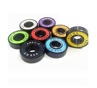 TYBOPHQJ Lot de 8 roulements 608 for Patins à Roues alignées, roulements en céramique 608zz, pièces de Skateboard, Longboard(8pc Gcr15 Abec9color)