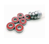 TYBOPHQJ Lot de 8 roulements 608 for Patins à Roues alignées, roulements en céramique 608zz, pièces de Skateboard, Longboard(8pc Nylon 608 RS)