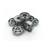 TYBOPHQJ Lot de 8 roulements 608 for Patins à Roues alignées, roulements en céramique 608zz, pièces de Skateboard, Longboard(8pc Si3n4 5 Balls)