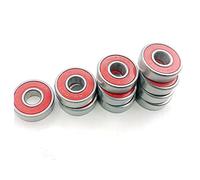 TYBOPHQJ Lot de 8 roulements 608 for Patins à Roues alignées, roulements en céramique 608zz, pièces de Skateboard, Longboard(8pc Gcr15 Abec7)