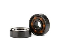 TYBOPHQJ Lot de 8 roulements 608 for Patins à Roues alignées, roulements en céramique 608zz, pièces de Skateboard, Longboard(8pc Zro2 BSB)