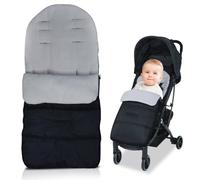 TYBYBB Chancelière Bébé Poussette Universelle, Sac de Couchage Bébé Poussette Hiver, 3 en 1 Chancelières pour Poussettes, Imperméable et Coupe-vent, Réglable pour Bébé de 0 à 36 mois (Gris)