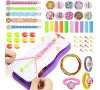 TYBYBB Kit Bracelet Bresilien, Kits de Loisirs Créatifs pour Filles 6-12 Ans, Fabrication de Bracelets, Activité Manuelle Enfant, Kit d'Artisanat de Bracelet d'Amitié