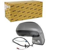 TYC 305-0124 Rétroviseur extérieur pour ajustage électrique des rétroviseurs convexe chauffant gauche Compatible avec CITROËN C4 I Picasso UD C4 I Grand Picasso UA