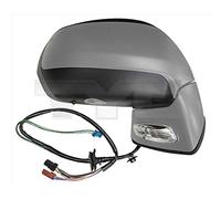 TYC 305-0125 Rétroviseur extérieur pour ajustage électrique des rétroviseurs Rabattable électriquement avec mémoire avec capteur de température teinté en bleu convexe chauffant droit