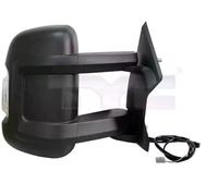 TYC 309-0164 Rétroviseur extérieur pour ajustage électrique des rétroviseurs convexe chauffant avec capteur de température Bras long de rétroviseur gauche