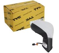 TYC 326-0087 Rétroviseur extérieur pour ajustage électrique des rétroviseurs convexe chauffant avec capteur de température droit Compatible avec PEUGEOT 207 3/5 portes WA, WC 207 CC WD 207 SW WK
