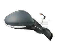 TYC 326-0113 Rétroviseur extérieur pour ajustage électrique des rétroviseurs convexe avec capteur de température droit