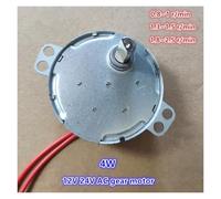 TYC-50 12V 24V 1rpm 4W AC gear electronic starter permanent magnetic synchronous electronic starter metal gears shaft diameter 7mm~ CZAOINCU(0.8-1 rpm CW,12V)