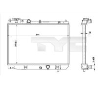 TYC 720-0001-R Radiateur, refroidissement du moteur pour MAZDA,MINI
