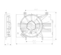 TYC 810-0043 Le moteur du ventilateur de refroidissement