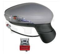 TyC Miroir Extérieur Droit Compatible Pour Ford Fiesta VI 310-0129