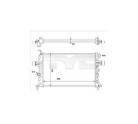 TYC 725-0038-R Radiateur du moteur