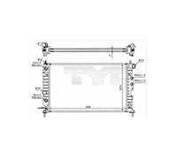 TYC Radiateur, refroidissement du moteur 725-0004-R