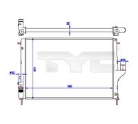 TYC 728-0056-R Radiateur du moteur