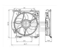 Tyc Radiateur ventilateur de refroidissement