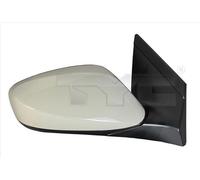 TYC rétroviseur gauche électrique chauffant convexe, montage extérieur, verre, Rectangulaire