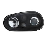 TYC Kit de phares 20-5385-28-20 H7 pour VW Golf IV 1998-2003 Noir incl. feux anti-brouillard