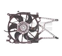 TYC Ventilateur de radiateur Ventilateur Moteur 825-1017 avec cadre du ventilateur de radiateur (encadrement)
