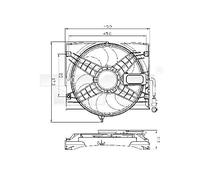 TYC Ventilateur, refroidissement du moteur 803-0011 Compatible avec: BMW 3, 3 Cabriolet, 3 Compact, 3 Coupe, 3 Touring