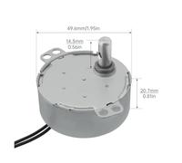 TYC50 / 50TYZ / TYJ50 Permanent Magnet Synchronous electronic starter AC220V 50/60Hz Gear Synchronous electronic starter for Display Rack/Shaking Stand IINKUEYK(5RPM)