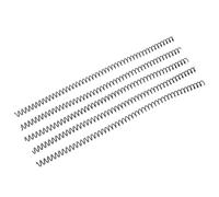 TYCIONG 100pcs Bobines de Liaison en Spirale Épines de Liaison en Plastique 48 Boucles 4: 1 Pitch 8 Mm de Diamètre pour 40 Feuilles A4 Papier avec une Page à 360 Degrés Rotation (Noir)