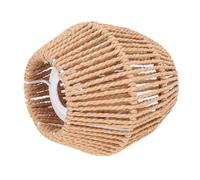 TYCIONG Abat-jour Rustique en Corde de Papier tissé pour Base E27 E14, Facile à Décorer pour la Maison, le café et L'hôtel, Iron Art 5x5 Pouces