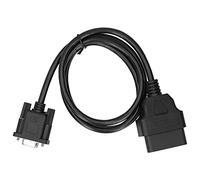 TYCIONG Adaptateur D'interface de Diagnostic de Voiture 16 Broches vers RS232 DB9 de Haute qualité, Câble D'extension de Diagnostic Durable, pour Voitures Compatibles OBD1/, ABSPin