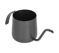 TYCIONG Bouilloire à Col de Cygne en PTFE en Acier Inoxydable 304, Verseuse Efficace sur la Cafetière pour la Maison (250 ml de noir)