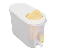 TYCIONG Bouilloire Froide en Plastique de 3,9 L avec Robinet, Distributeur de Boissons à Double Filtration de Grande capacité pour la Cuisine, la Maison, le Bar de Fête (Jaune)
