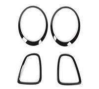 TYCIONG Capots de Bordure de Phare Arrière, Protection élégante et Durable pour Mini R56 R57 R58 R59 S JCW, Noir Brillant, 4 Pièces