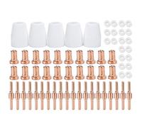 TYCIONG Consommables de Découpe Plasma 65 Pièces, PT31 Compatibles avec CUT40 LGK40 CT312 CT416 CT518 Super160, avec Buses D'électrodes étendues, Anneaux de Dérivation, pour Accessoires