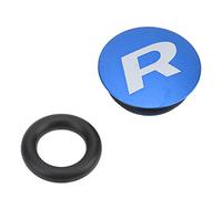 TYCIONG Couvercle Anti-poussière de Pédalier de Vélo de Montagne, Alliage D'aluminium anodisé découpé CNC Léger Antirouille, avec 2 Anneaux en Caoutchouc pour Pédalier Creux (Cache-poussière Bleu 1