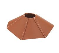 TYCIONG Couvercle D'abat-jour Rétro en Cuir Marron pour un éclairage Propre et Chaleureux pour une Utilisation Intérieure et Extérieure