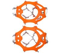 TYCIONG Crampons Résistants à l'usure à 12 Dents, Forte élasticité, Accessoire pour Chaussures de Neige 2 Pièces/Ensemble pour Temps Froid (L)